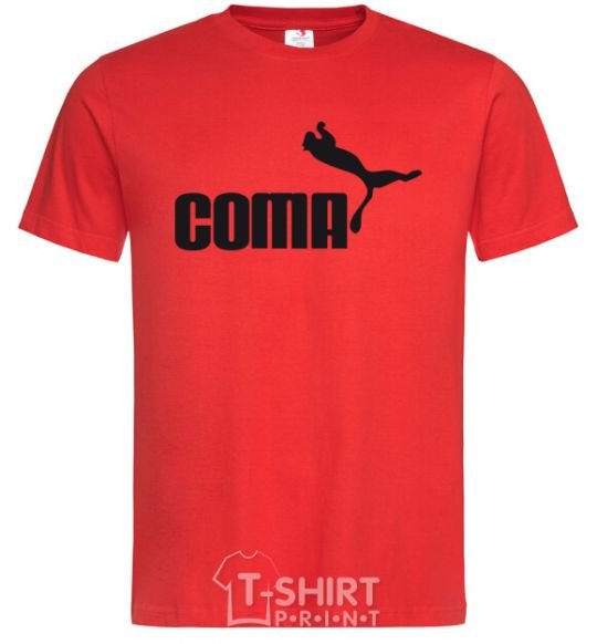 Men's T-Shirt COMA red фото