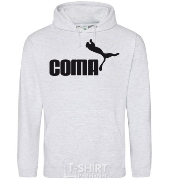 Men`s hoodie COMA sport-grey фото