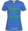 Женская футболка BORN TO SHOP Ярко-синий фото