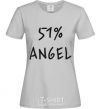 Women's T-shirt 51% ANGEL grey фото