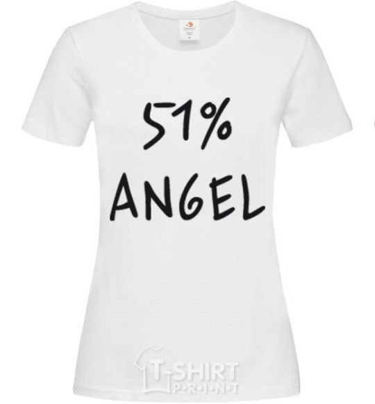 Women's T-shirt 51% ANGEL White фото