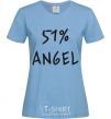 Женская футболка 51% ANGEL Голубой фото