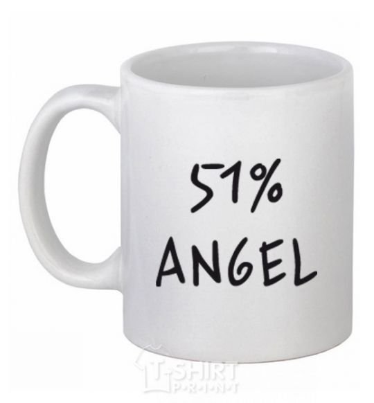 Ceramic mug 51% ANGEL White фото