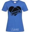 Women's T-shirt BUSY royal-blue фото