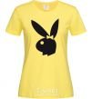 Women's T-shirt PLAYGIRL cornsilk фото