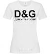 Women's T-shirt GIRLS AND MONEY White фото