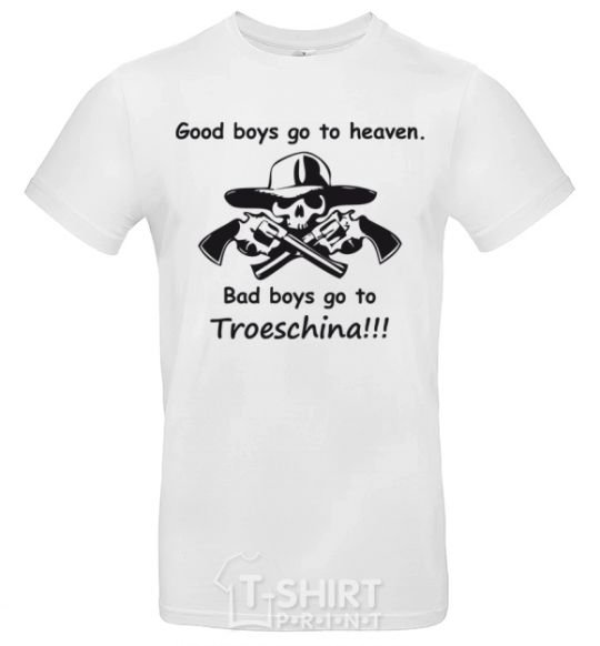 Men's T-Shirt GOOD BOYS GO TO HEAVEN White фото