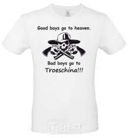 Men's T-Shirt GOOD BOYS GO TO HEAVEN White фото