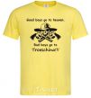 Мужская футболка GOOD BOYS GO TO HEAVEN Лимонный фото