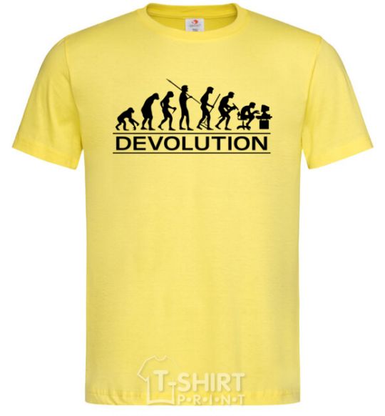 Men's T-Shirt DEVOLUTION cornsilk фото