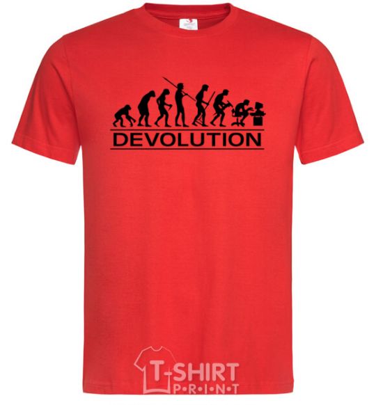 Men's T-Shirt DEVOLUTION red фото