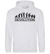 Men`s hoodie DEVOLUTION sport-grey фото