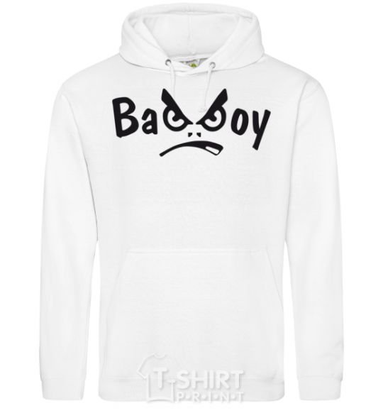 Men`s hoodie BAD BOY White фото