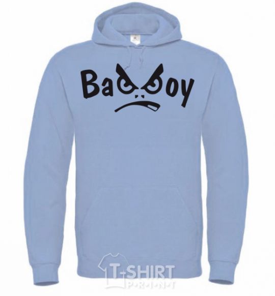 Men`s hoodie BAD BOY sky-blue фото