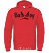 Men`s hoodie BAD BOY bright-red фото