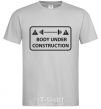 Men's T-Shirt BODY UNDER CONSTRUCTION grey фото