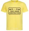 Men's T-Shirt BODY UNDER CONSTRUCTION cornsilk фото