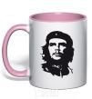 Mug with a colored handle CHE GEVARA light-pink фото