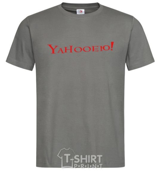 Men's T-Shirt YAHOOЕЮ dark-grey фото