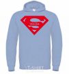 Men`s hoodie SVOLOCH sky-blue фото