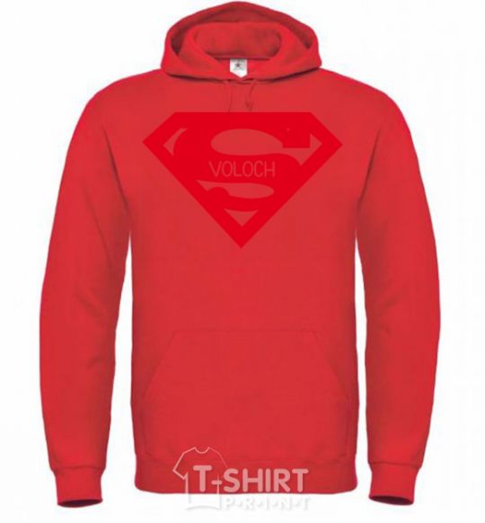 Men`s hoodie SVOLOCH bright-red фото