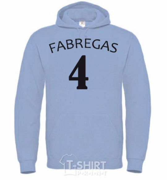 Men`s hoodie FABREGAS 4 sky-blue фото