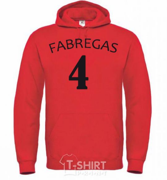 Men`s hoodie FABREGAS 4 bright-red фото