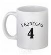 Чашка керамическая FABREGAS 4 Белый фото