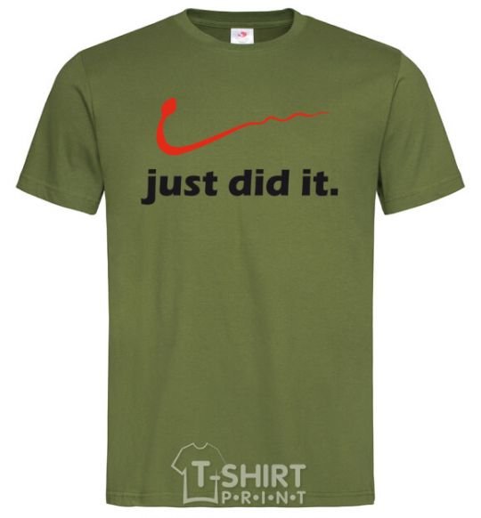Men's T-Shirt JUST DID IT Original millennial-khaki фото