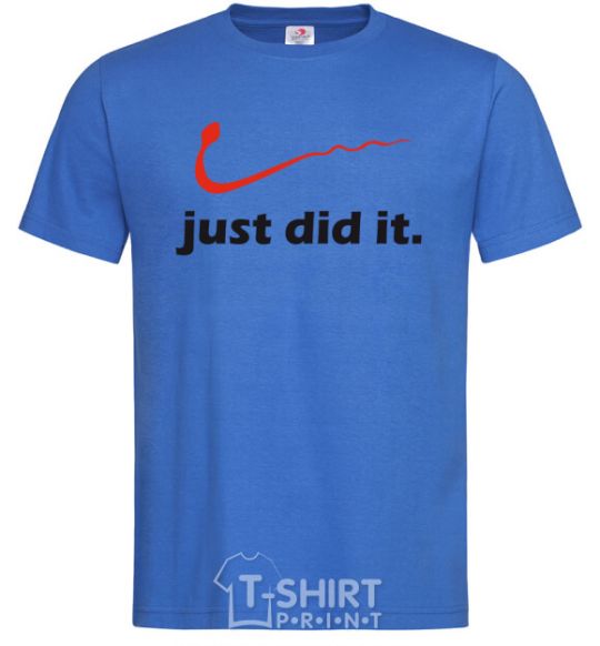 Men's T-Shirt JUST DID IT Original royal-blue фото