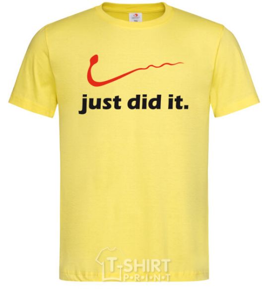 Мужская футболка JUST DID IT Original Лимонный фото