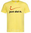 Мужская футболка JUST DID IT Original Лимонный фото