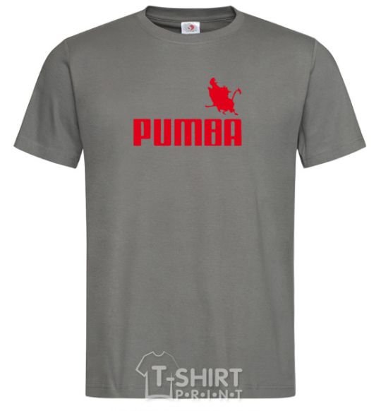 Men's T-Shirt PUMBA dark-grey фото