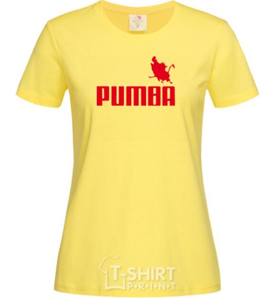 Women's T-shirt PUMBA cornsilk фото