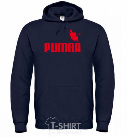 Men`s hoodie PUMBA navy-blue фото