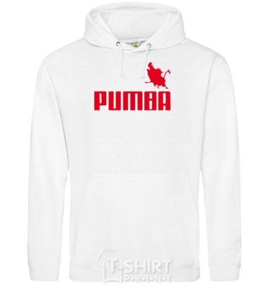 Men`s hoodie PUMBA White фото