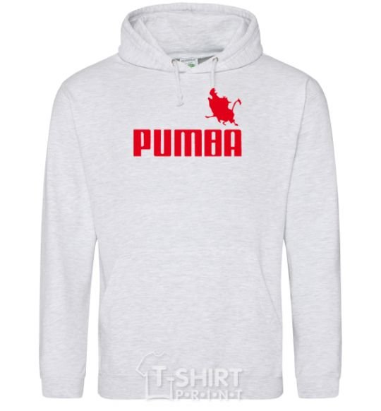 Men`s hoodie PUMBA sport-grey фото