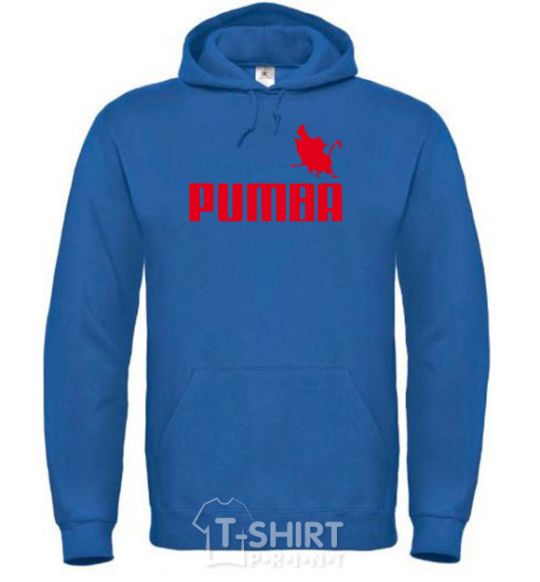 Men`s hoodie PUMBA royal фото