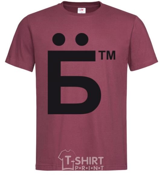 Men's T-Shirt YOB burgundy фото