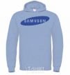 Men`s hoodie SAMVSUN sky-blue фото