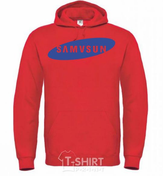 Men`s hoodie SAMVSUN bright-red фото