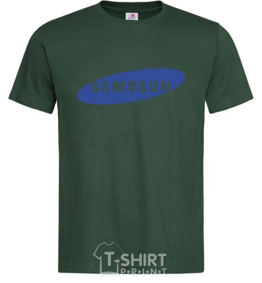 Men's T-Shirt SAMVSUN bottle-green фото