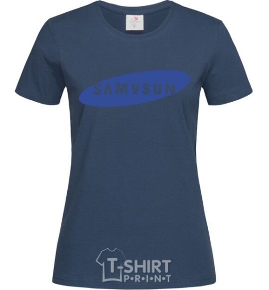 Женская футболка SAMVSUN Темно-синий фото
