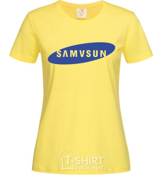 Женская футболка SAMVSUN Лимонный фото