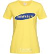 Women's T-shirt SAMVSUN cornsilk фото