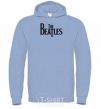 Men`s hoodie THE BEATLES original sky-blue фото