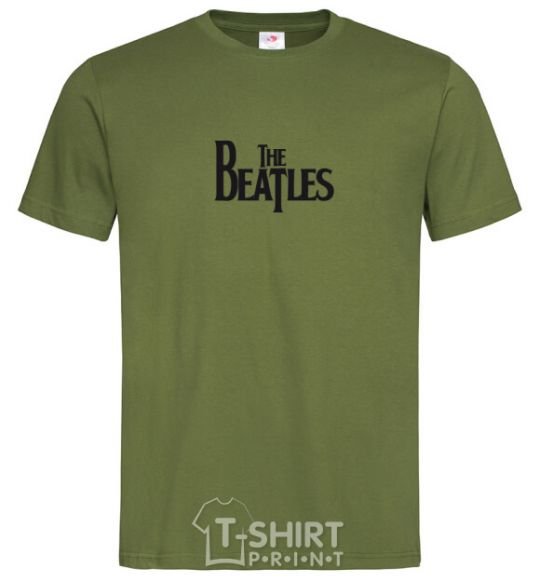 Men's T-Shirt THE BEATLES original millennial-khaki фото