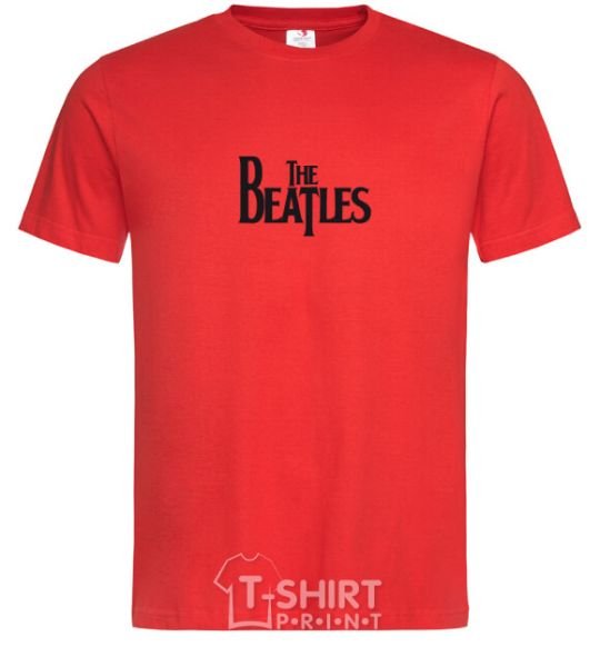 Men's T-Shirt THE BEATLES original red фото