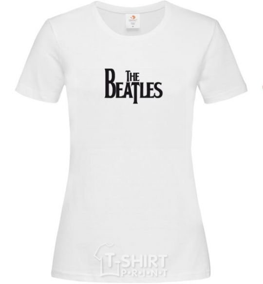 Women's T-shirt THE BEATLES original White фото