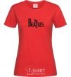 Women's T-shirt THE BEATLES original red фото